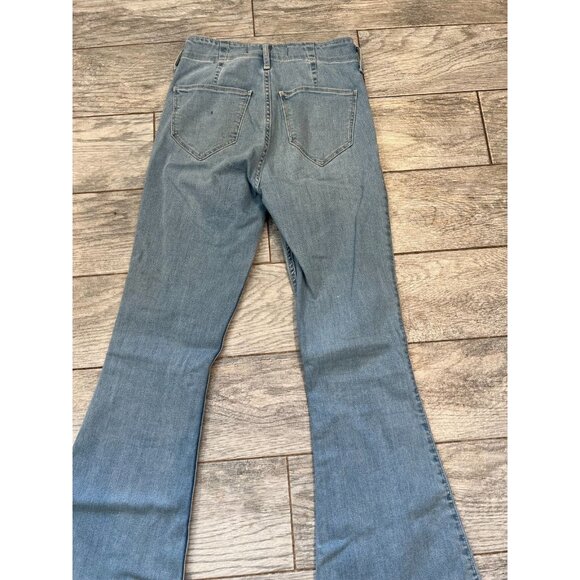 Hollister High Rise Flare Denim Jeans 5L 5 Long Boho Hippie 27 x 33 Baggy 27x33 - Picture 5 of 9